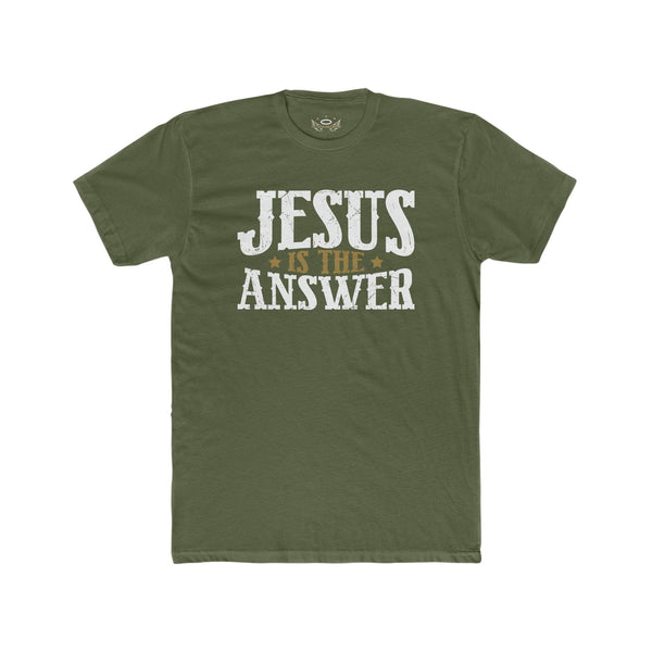 Jesus Is The Answer T-Shirt - Faith Filled Coffee - faithfilledcoffee.com - Fresh roasted coffee beans - Premium coffee