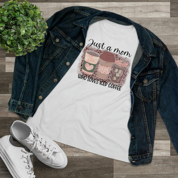 Mom Loves Iced Coffee T-shirt - Faith Filled Coffee - faithfilledcoffee.com - Fresh roasted coffee beans - Premium coffee