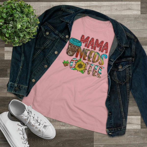 Mama Needs Coffee T-Shirt - Faith Filled Coffee - faithfilledcoffee.com - Fresh roasted coffee beans - Premium coffee