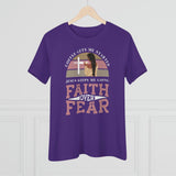 Faith Over Fear T-Shirt - Faith Filled Coffee - faithfilledcoffee.com - Fresh roasted coffee beans - Premium coffee