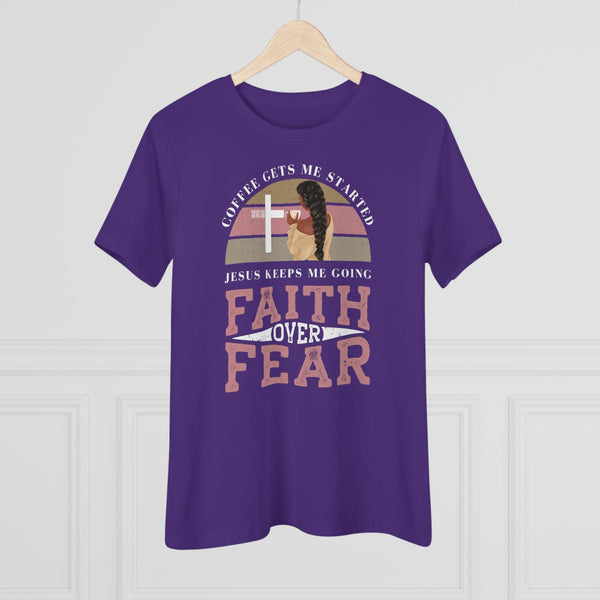 Faith Over Fear T-Shirt - Faith Filled Coffee - faithfilledcoffee.com - Fresh roasted coffee beans - Premium coffee