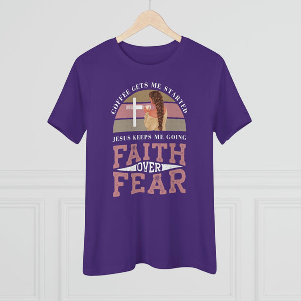 Faith Over Fear T-Shirt - Faith Filled Coffee - faithfilledcoffee.com - Fresh roasted coffee beans - Premium coffee