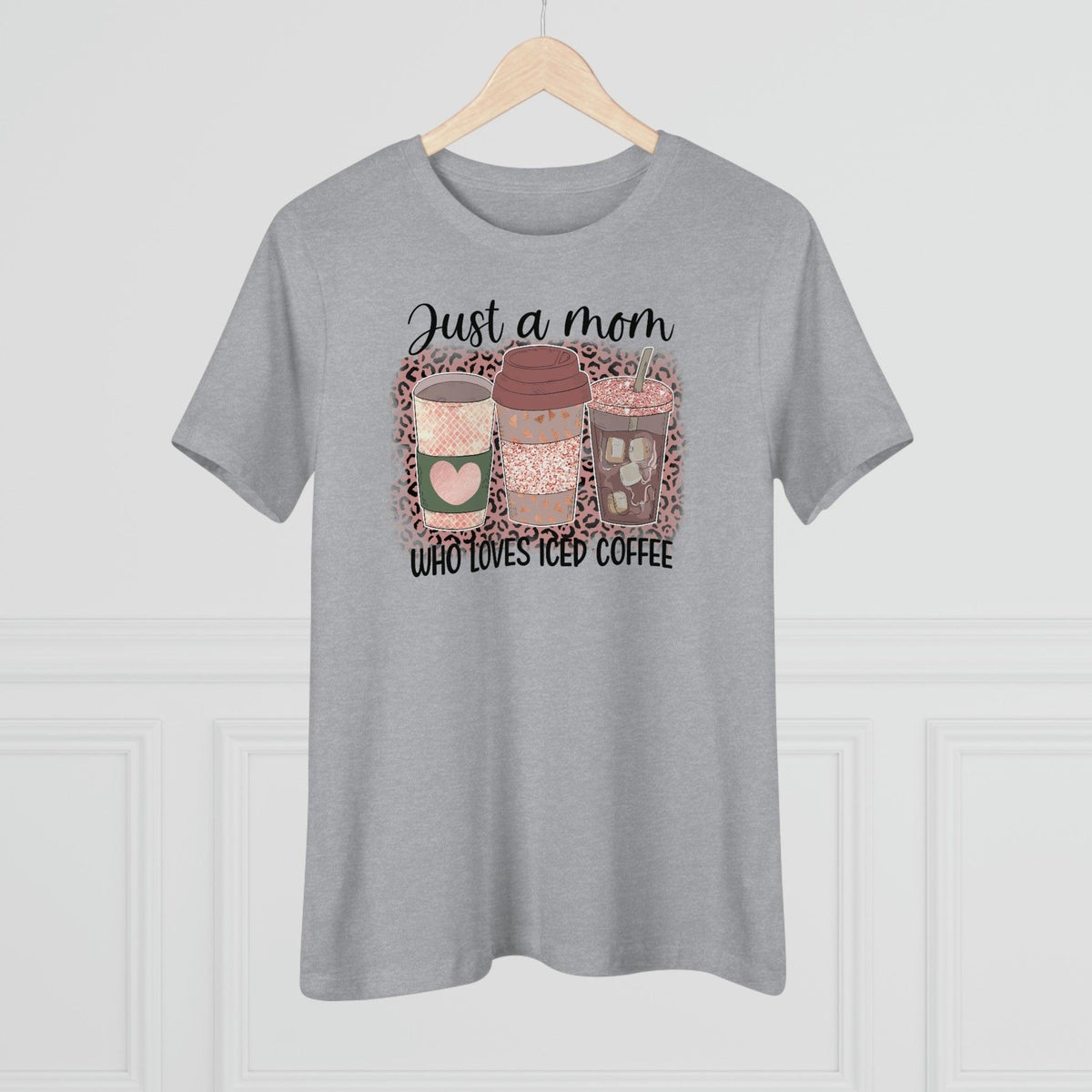 Mom Loves Iced Coffee T-shirt - Faith Filled Coffee - faithfilledcoffee.com - Fresh roasted coffee beans - Premium coffee