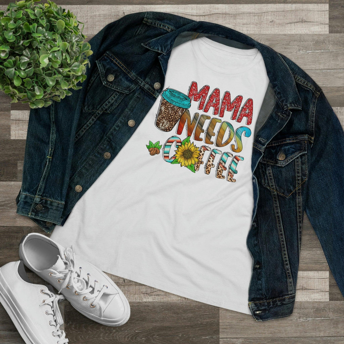 Mama Needs Coffee T-Shirt - Faith Filled Coffee - faithfilledcoffee.com - Fresh roasted coffee beans - Premium coffee