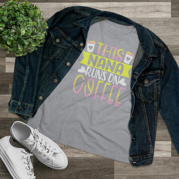 This Nana Runs On Coffee T-Shirt - Faith Filled Coffee - faithfilledcoffee.com - Fresh roasted coffee beans - Premium coffee