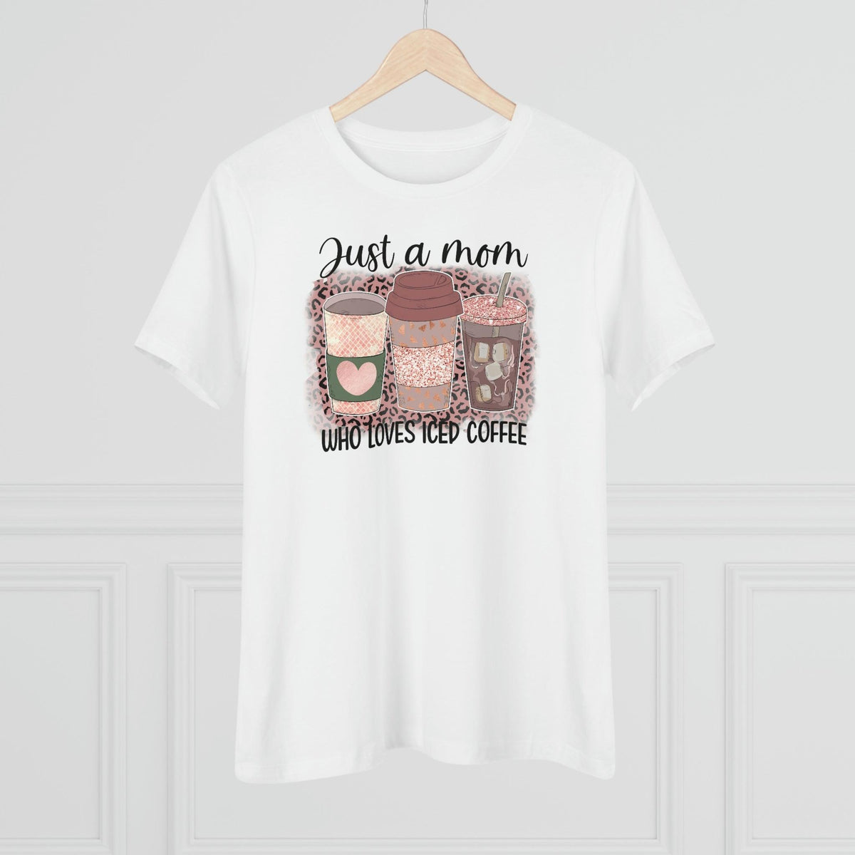 Mom Loves Iced Coffee T-shirt - Faith Filled Coffee - faithfilledcoffee.com - Fresh roasted coffee beans - Premium coffee