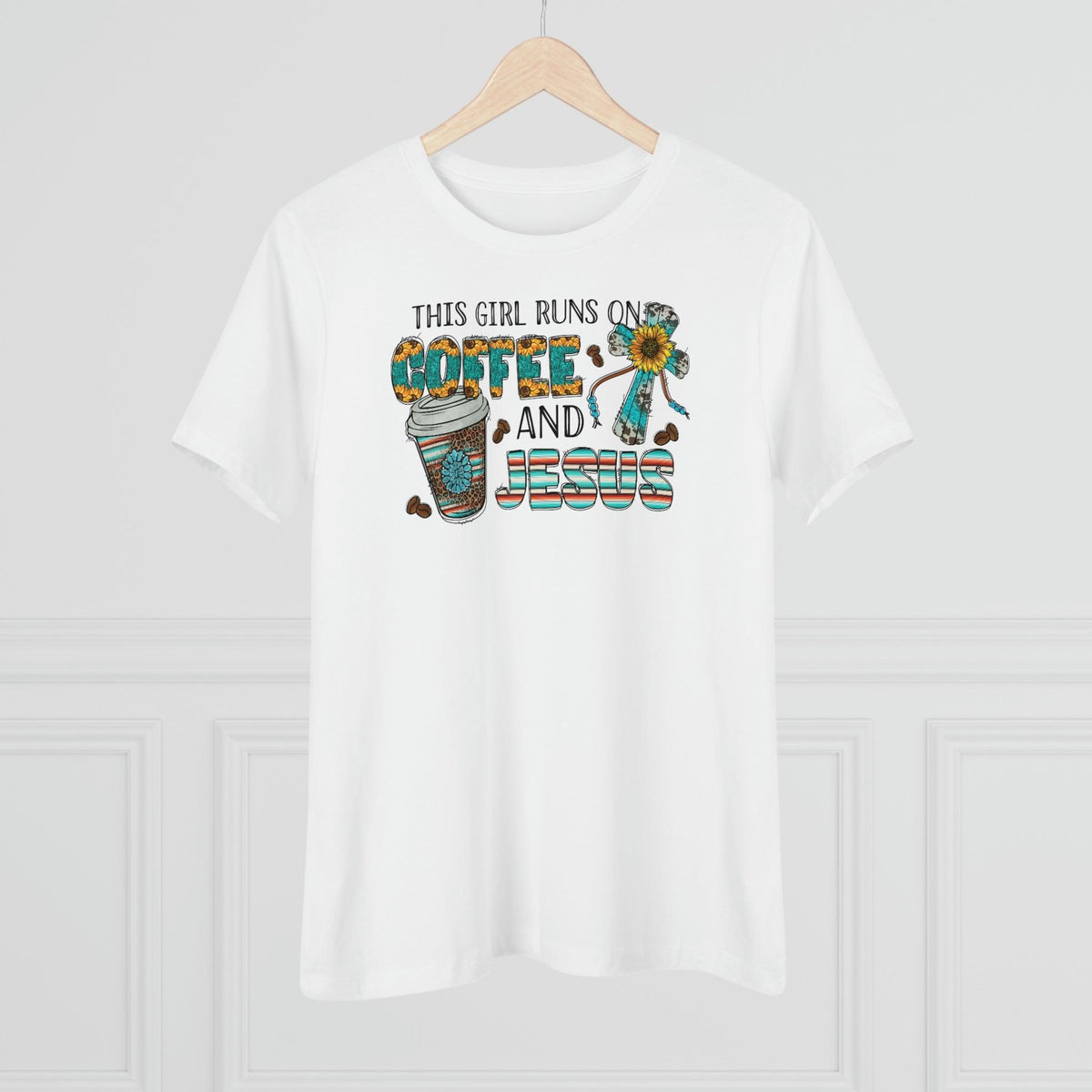 Coffee and Jesus T-Shirt - Faith Filled Coffee - faithfilledcoffee.com - Fresh roasted coffee beans - Premium coffee