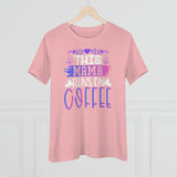 Mama Runs On Coffee T-Shirt - Faith Filled Coffee - faithfilledcoffee.com - Fresh roasted coffee beans - Premium coffee