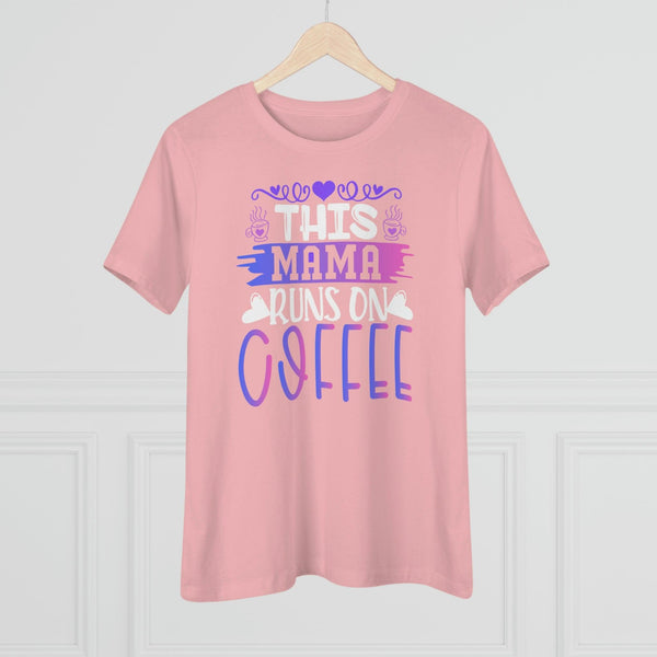 Mama Runs On Coffee T-Shirt - Faith Filled Coffee - faithfilledcoffee.com - Fresh roasted coffee beans - Premium coffee