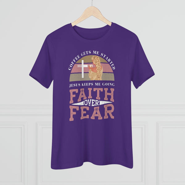 Faith Over Fear T-Shirt - Faith Filled Coffee - faithfilledcoffee.com - Fresh roasted coffee beans - Premium coffee