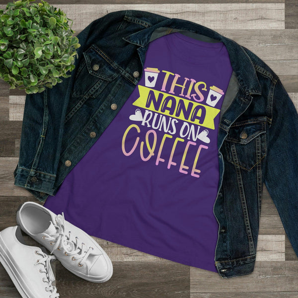 This Nana Runs On Coffee T-Shirt - Faith Filled Coffee - faithfilledcoffee.com - Fresh roasted coffee beans - Premium coffee