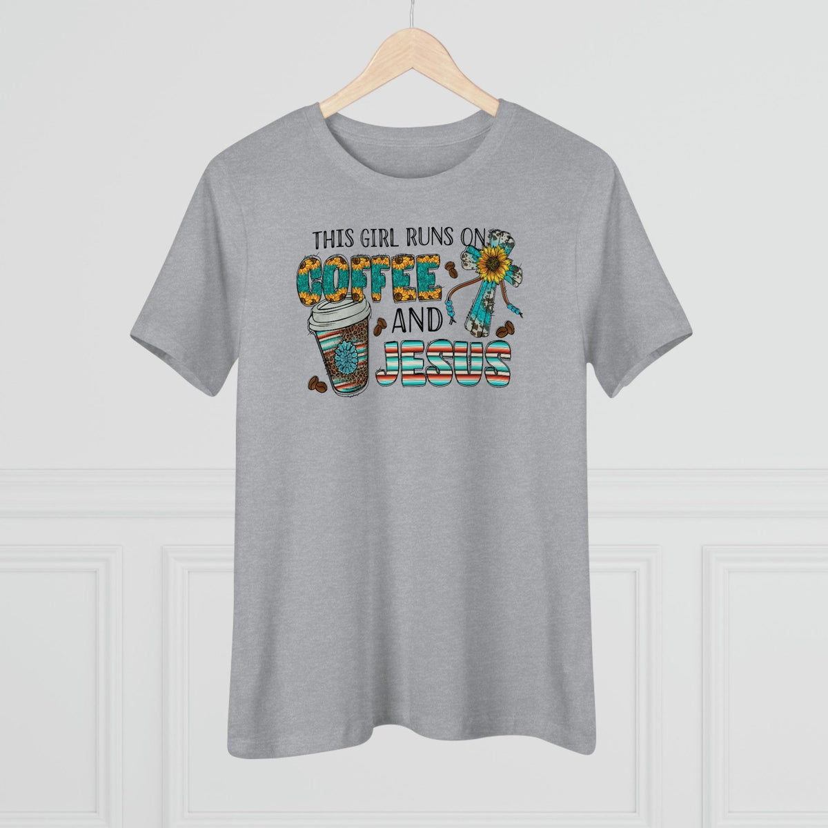 Coffee and Jesus T-Shirt - Faith Filled Coffee - faithfilledcoffee.com - Fresh roasted coffee beans - Premium coffee